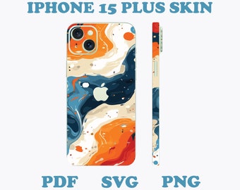 iPhone 15+ Skins von DigiArtist Store, iPhone 15+ Case Designer Phone Case Skin in digitaler Download, S115