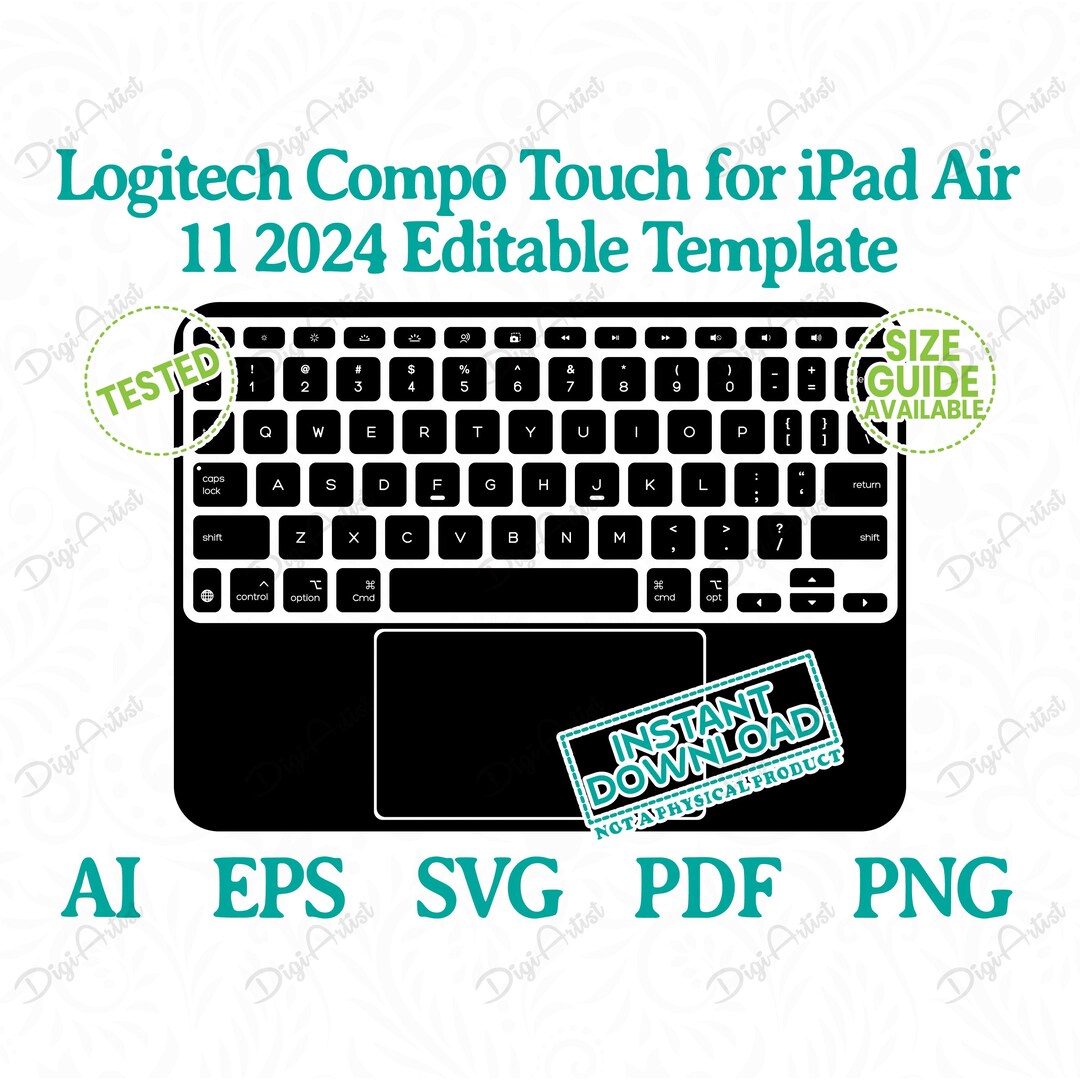 Logitech Compo Touch for iPad Air 13 2024 Editable Template by ...