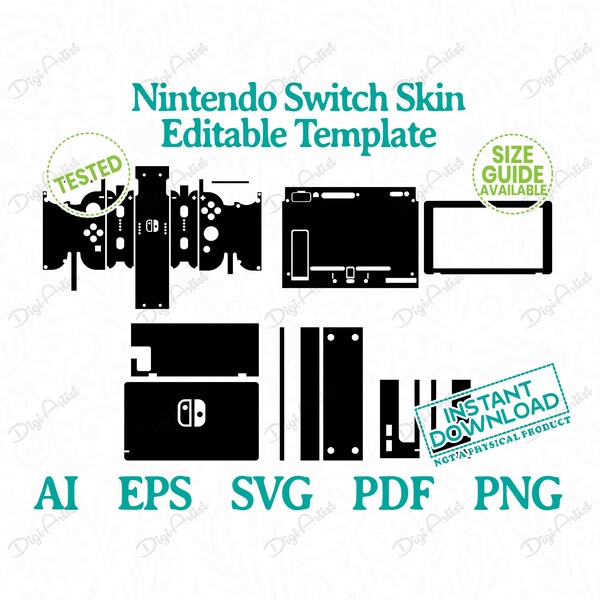Nintendo Switch Skin Cut File - Etsy