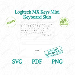 Logitech MX Keys Mini Keyboard Skin by DigiArtist Store, Logitech Keyboard Skins in Digital Download, DS016