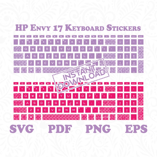 Keyboard Stickers Hp Etsy
