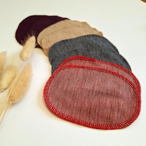 Farbenfrohe Knieflicken aus Wolljersey - Perfekt für die Reparatur von Wollkleidung (2 Stück)