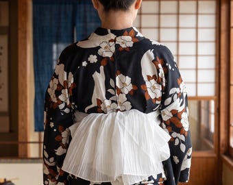 Pre-Tied Heko Obi & Pearl Obijime, Women's Yukata Belt Accessory Gift Set