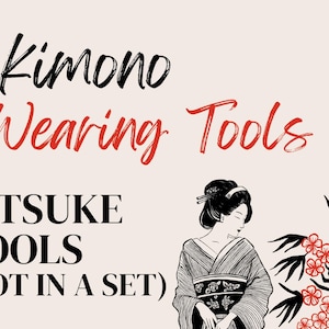 Herramientas para usar kimono: herramientas Kitsuke (no en un conjunto)/Nagajuban/HadaJuban/Erishin/Obi Pillow/Koshi Himo/Datejime Belt/Magic Belt/