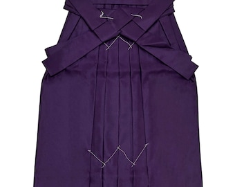 Women Hakama 3PCS Gift Set, Purple Traditional Hakama Skirt, Koshi Himo, Floral Hair Accessory