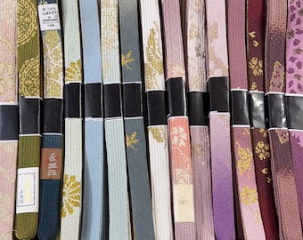 Vintage Silk Obijime Collection: Japanese Kimono Cord, Obi Ties, GJ15