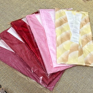 Furisode Kimono Juban with erishin, collar stiffener (Optional) / 100% Brand New Kimono Undergarment (6 Patterns)