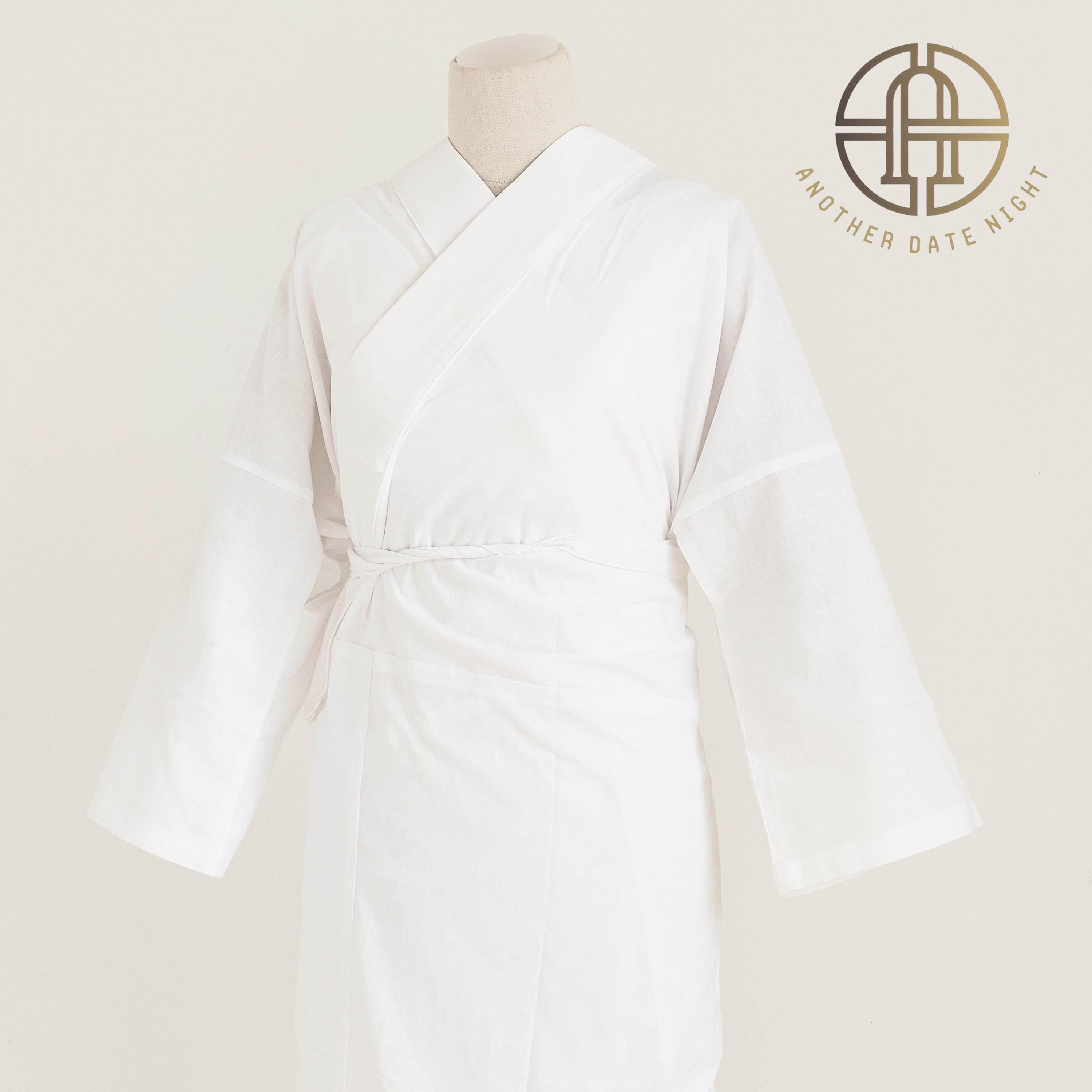 JMEDIC Kimono - Set Da Uomo Giapponese, Kimono Da Uomo, Con Stampa Digitale Antica (S, Nero - Foto 5