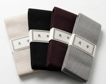 Kaku Obi, bolso Shingen, Koshi Himo: kimono japonés/Yukata Essential, juego de regalo de 3 piezas para hombre