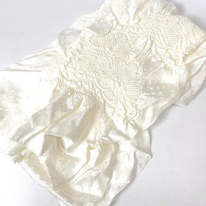 White Obiage Collection/Vintage Obiage/Kimono Sash/Good Condition/Kimono Obiage/Silk Obiage/W2