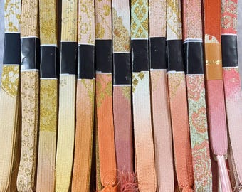 Vintage Silk Obijime Collection: Japanese Kimono Cord, Obi Ties, GJ13-2