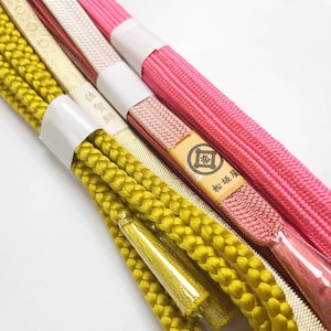 Brand New Obijime Collection / Japanese kimono cord / Obijime Belt / Silk Obijime