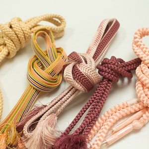 Kimono Obijime Collection / Japanese kimono cord / Obijime Belt / Japanese Kimono Accessories/ Mixed color obijime/ Z10