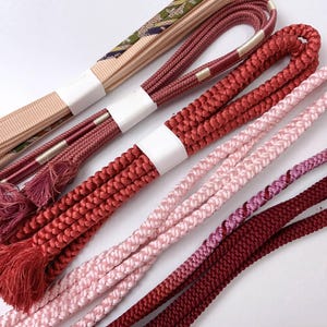 Silk Obijime Collection / Japanese Kimono Cord / Obijime Belt /Japanese Kimono Accessories/ Obi Ties/ Obijime Cord/ Silk Obijime/ Q8