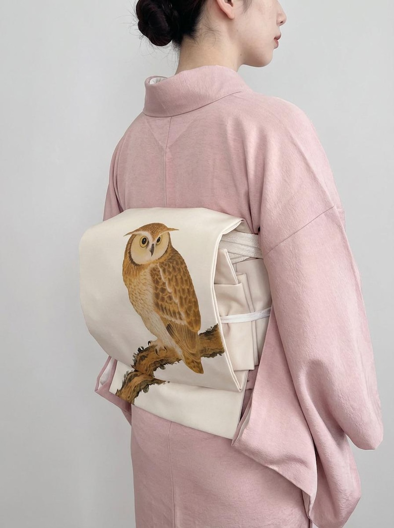 Iromuji Kimono Set: Washable Polyester, Tea Ceremony Wear with Pre-Tied Obi image 11