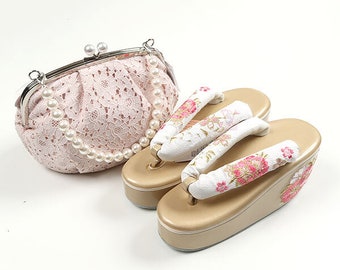 Sandales Zori neuves, sandales kimono, chaussures kimono pour femme, 36-38 EU/39-41 EU, Zori uniquement, sac kimono Épuisé