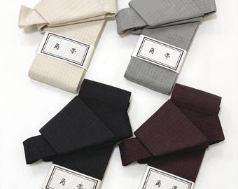 Men's Kaku Obi (Pre-Tied), Koshi Himo, Traditional Handbag, Men's Kimono Accessory Gift Set