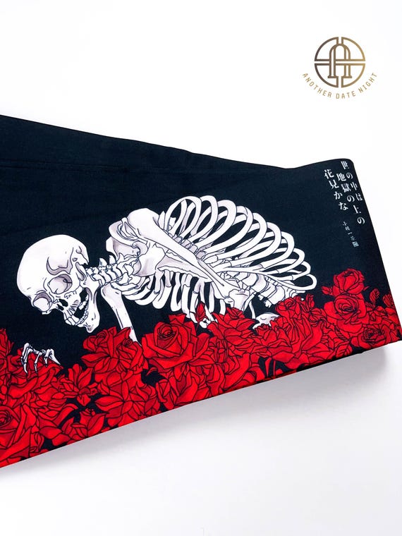 滝夜叉魔女 浮世絵半幅帯 カジュアル着物・浴衣用両面帯 - Etsy 日本