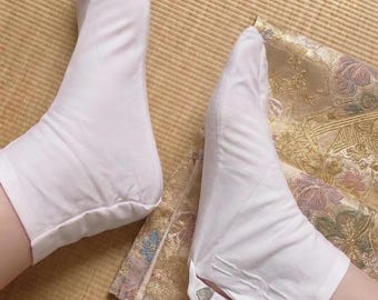 Calcetines Tabi de algodón: japoneses con puntera dividida, tallas 22-30 cm (EU34-EU49), con bolsa de regalo con cordón.