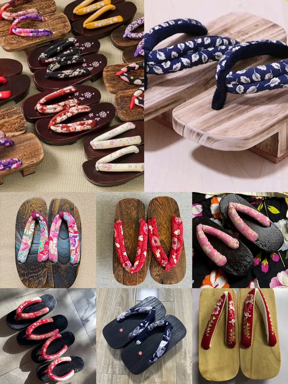 ヴィンテージの日本製下駄 ブラインドボックス：女性・女の子向け