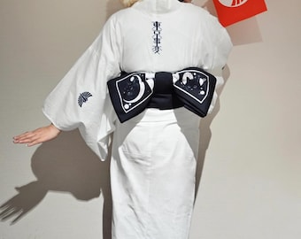 Cinturón Hanhaba Obi de Gato Cósmico: Faja de kimono Yukata