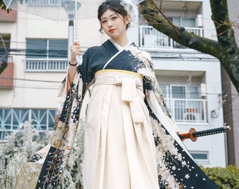 ファッション特集 Hakama/traditional Women's Beige Vintage Hakama Etsy - Skirt Girls
