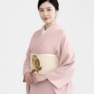 Iromuji Kimono Set: Washable Polyester, Tea Ceremony Wear with Pre-Tied Obi image 18