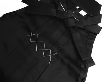 Custom Black Cotton Kendo Hakama Pants: Tailored Fit