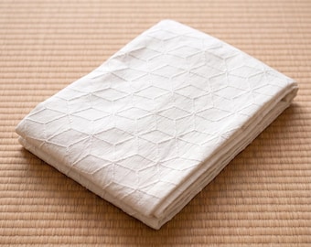 Creamy White Hanhaba Obi, Pearl Obijime, Obita Board, Women Obi Gift Set