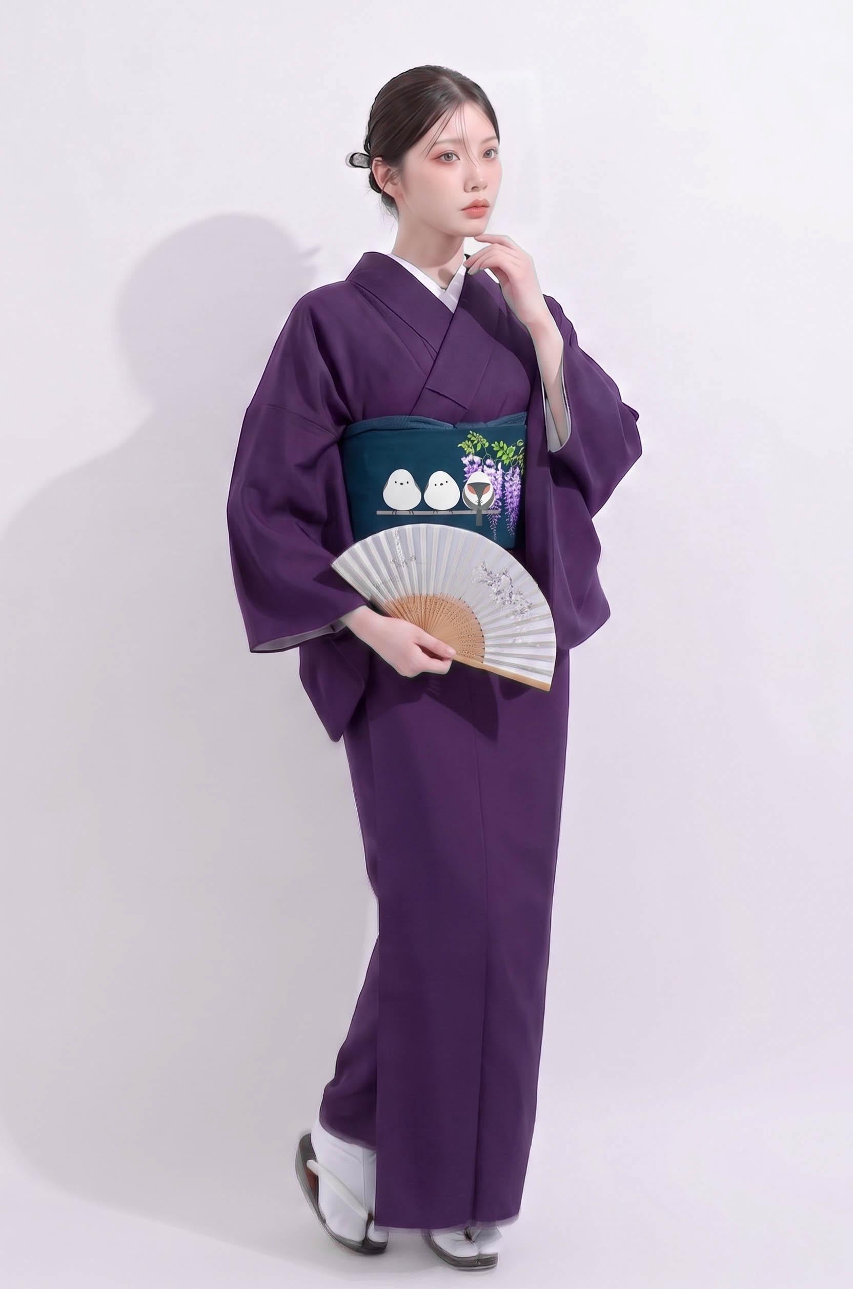 Custom-fit Iromuji Kimono: Washable Polyester Tea Ceremony Attire