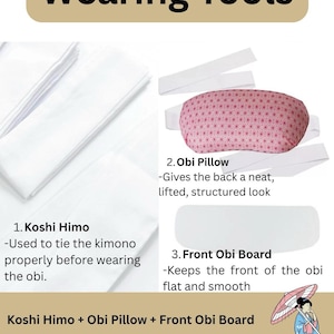 Iromuji Kimono Set: Washable Polyester, Tea Ceremony Wear with Pre-Tied Obi image 10