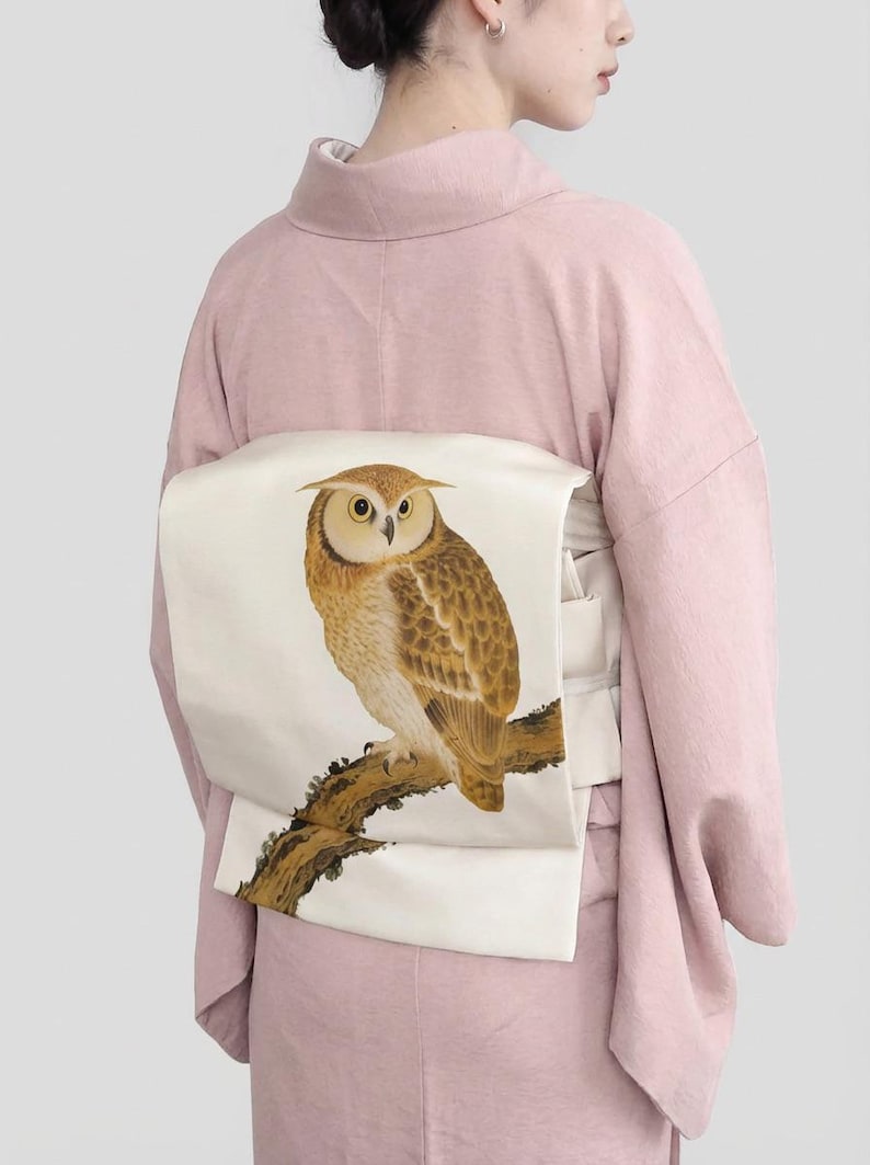 Iromuji Kimono Set: Washable Polyester, Tea Ceremony Wear with Pre-Tied Obi image 15