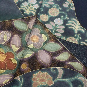 Vintage TSUKESAGE KIMONO pink silk chrysanthemum silk semi formal kimono size S ready to ship