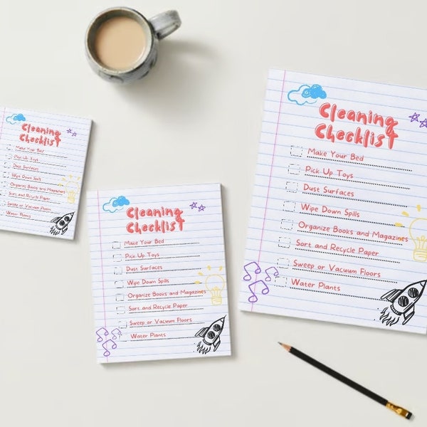 Child-Friendly Back to School Cleaning Checklist: Editable and Printable!