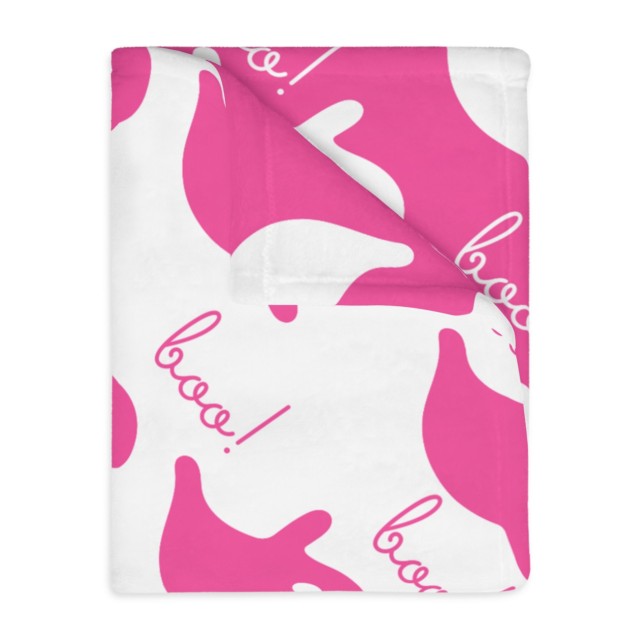 Tiktok Viral Pink Preppy Ghosts Minky Blanket Dupe the Ultimate Cozy