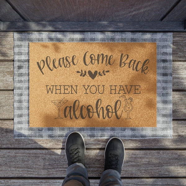 Alcohol Doormat - Etsy