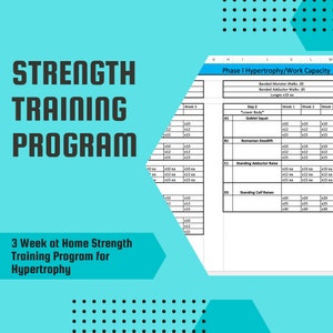At Home Strength Training Program for Hypertrophy - Phase I