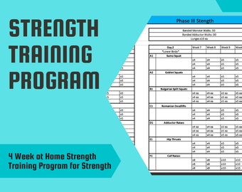 Starting Strength Training Program - Etsy