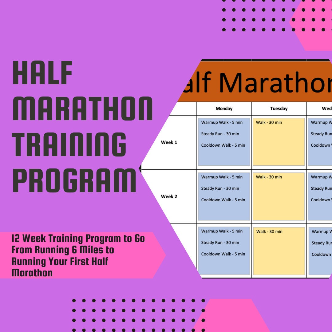 Half Marathon Training Program Etsy half-marathon-training-program-etsy