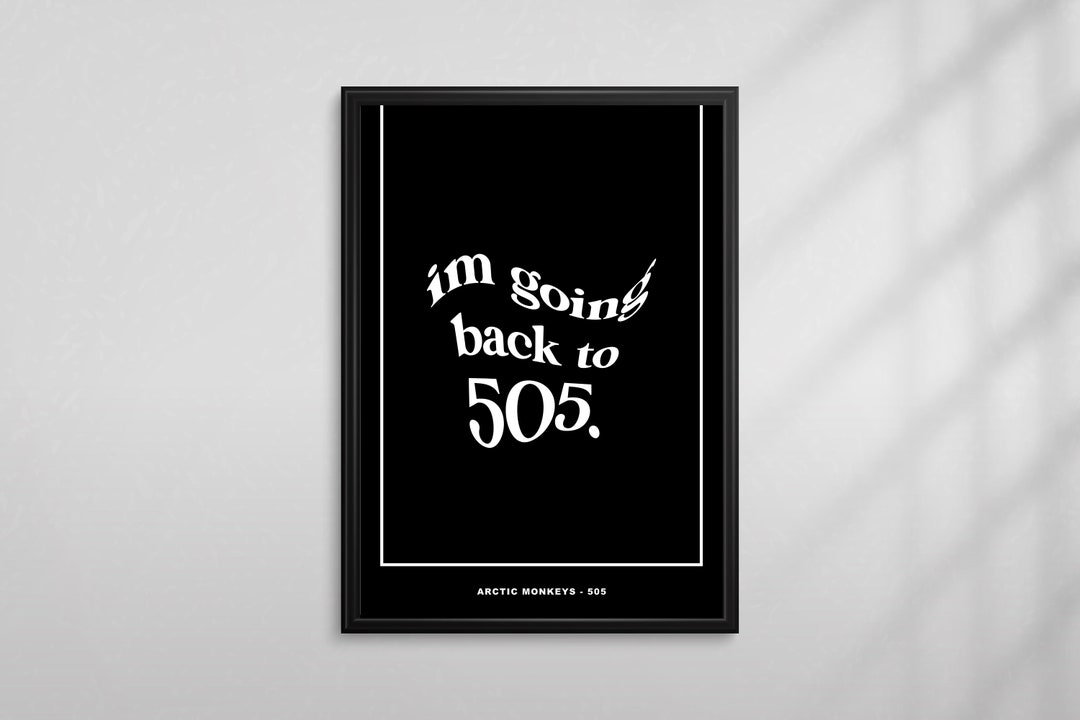 Arctic Monkeys | 505 | Alex Turner | Indie Print | A4 Unframed - Etsy