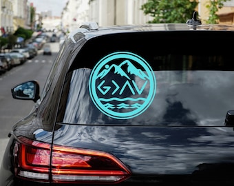 God is Greater Vinyl Decal: Faith Car/Window Sticker