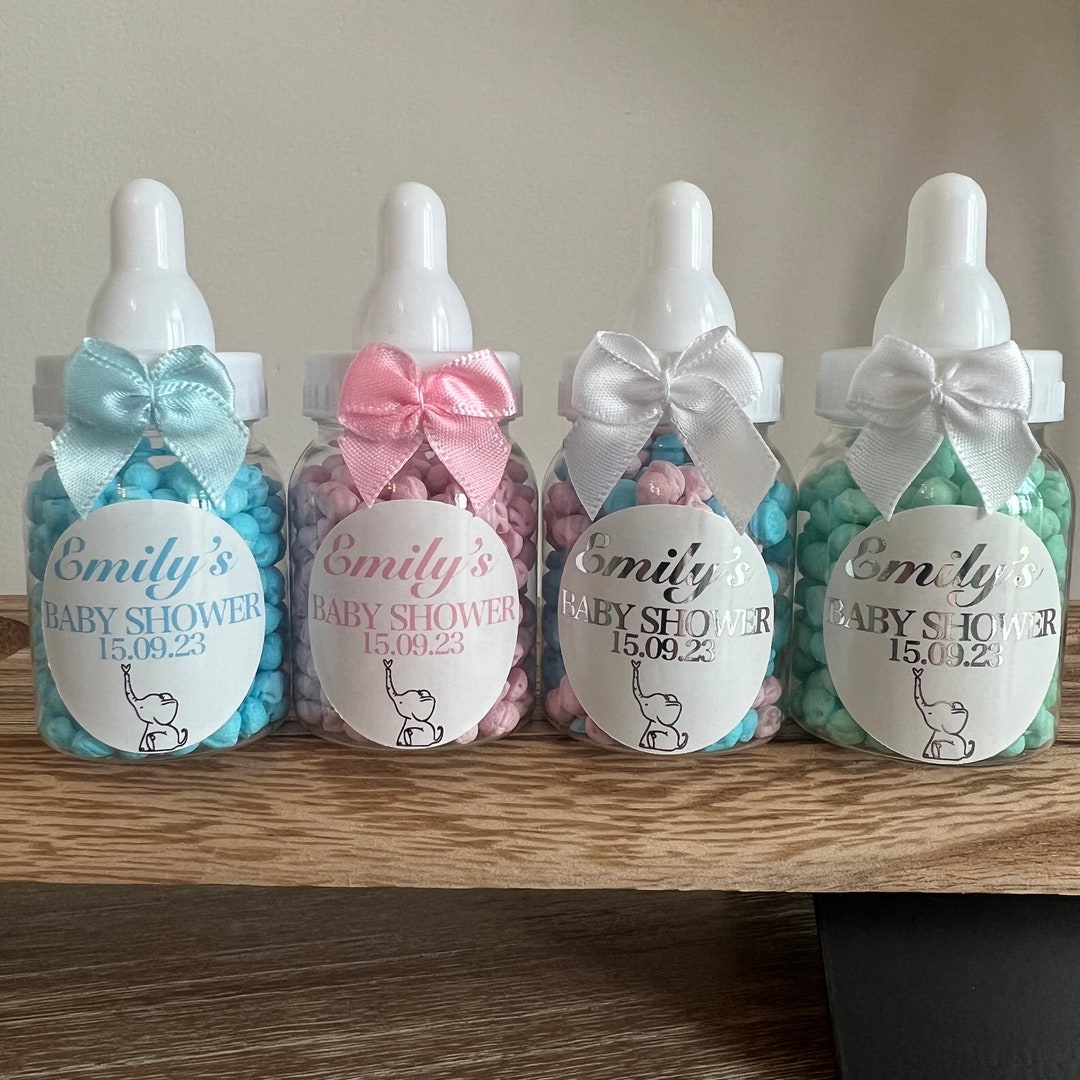 Personalised Baby Shower Favour Bottles Baby Shower Bottles Baby Shower