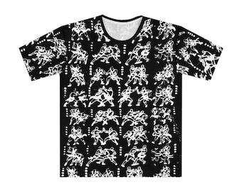 Kung Fu Shaolin Martial Arts Temple Rubbings Men's Loose T-shirt