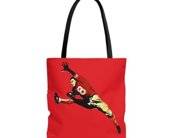 San Francisco Throwback Touchdown Football Tote Bag