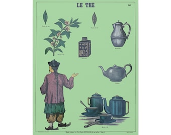 TEA19th / Early 20th Century French Kitchen  Illustration on Canvas