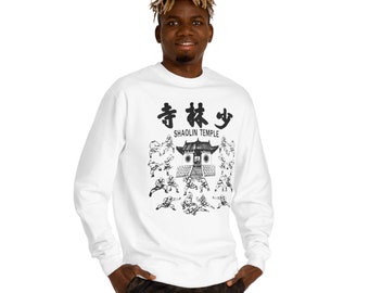 Kung Fu Shaolin Martial Arts Temple Unisex Crew Neck Sweatshirt