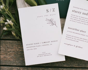 Elevated Minimalist Save The Dates