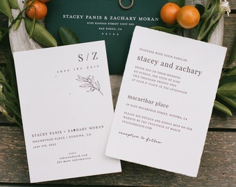 Elevated Minimalist Wedding Invite