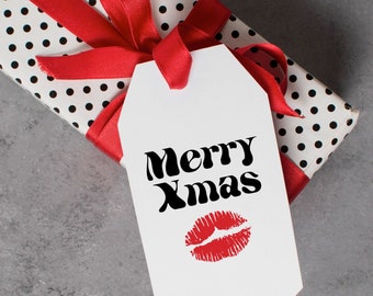 Printable Sexy Santa Christmas Tags, Secret Santa Sexy Instant Download ...