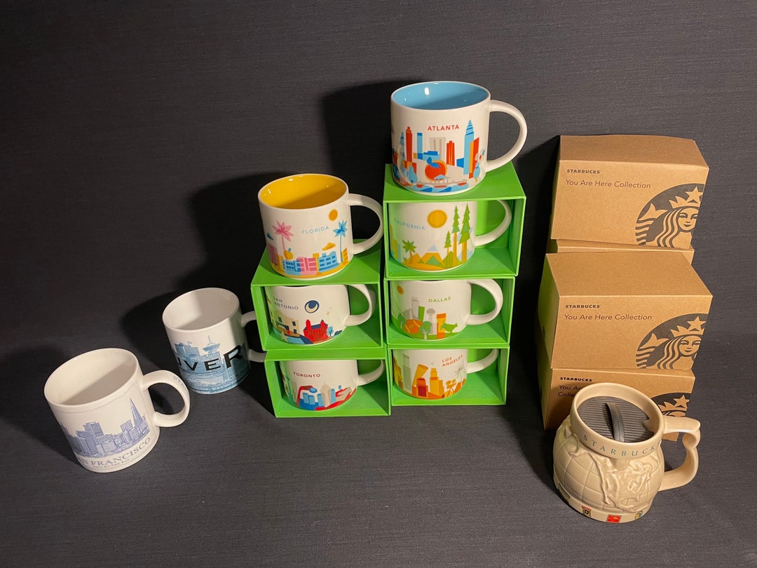 Vintage Starbucks Mugs Coffee Limited Edition New You Are Here